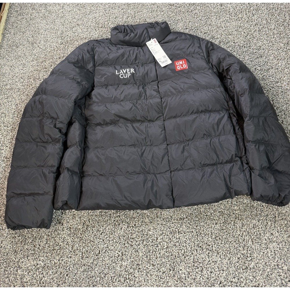 Uniqlo Laver Cup Tennis Ultra Light Down Jacket Women's Size XL Black NWT